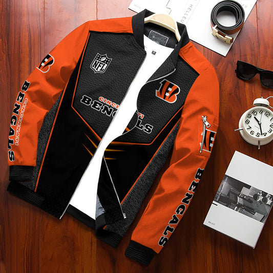 Cincinnati Bengals Personalized Bomber Jacket AZCBJ061
