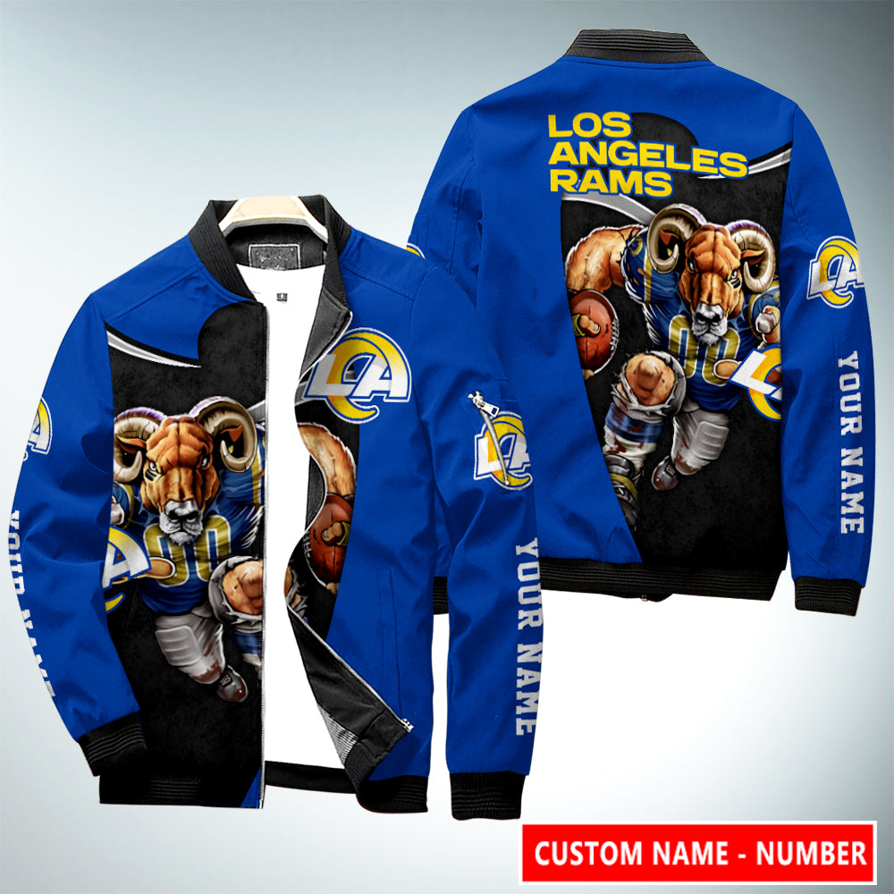 Los Angeles Rams Personalized Bomber Jacket AZCBJ073