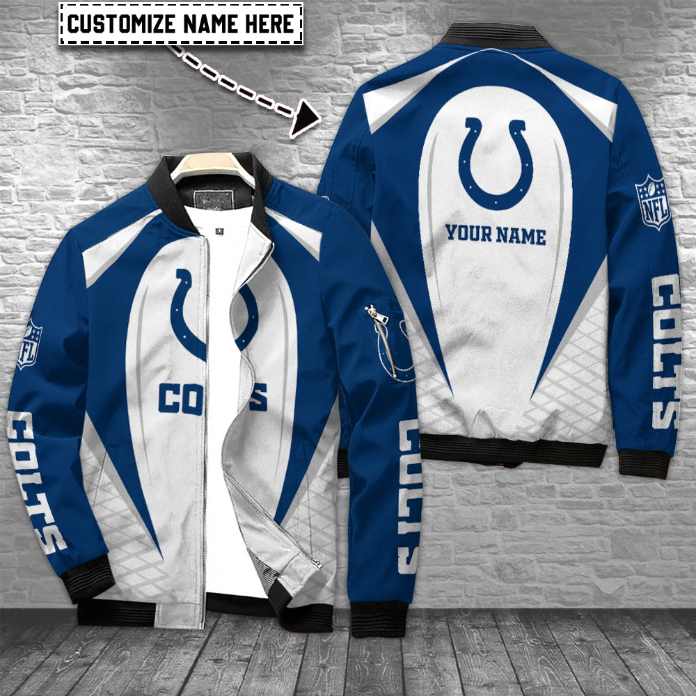 Indianapolis Colts Personalized Bomber Jacket AZCBJ077