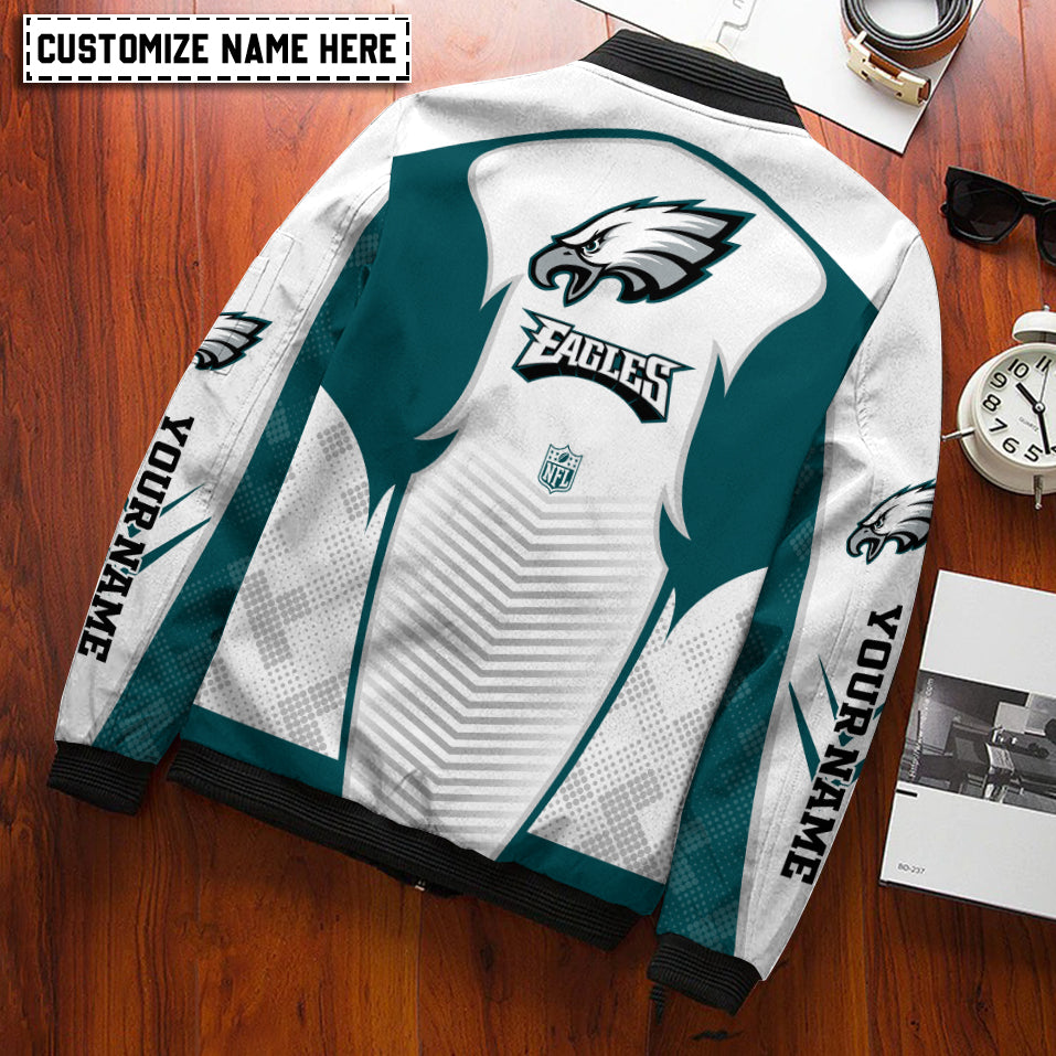Philadelphia Eagles Personalized Bomber Jacket AZCBJ082