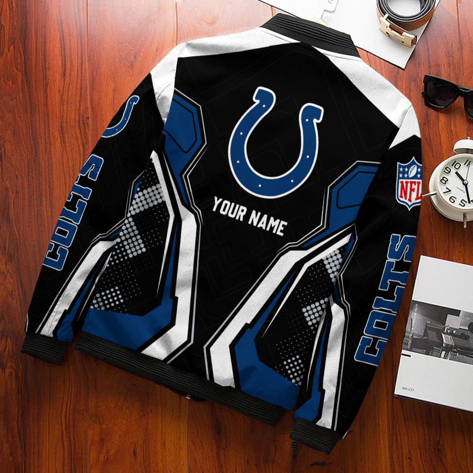 Indianapolis Colts Personalized Bomber Jacket AZCBJ084