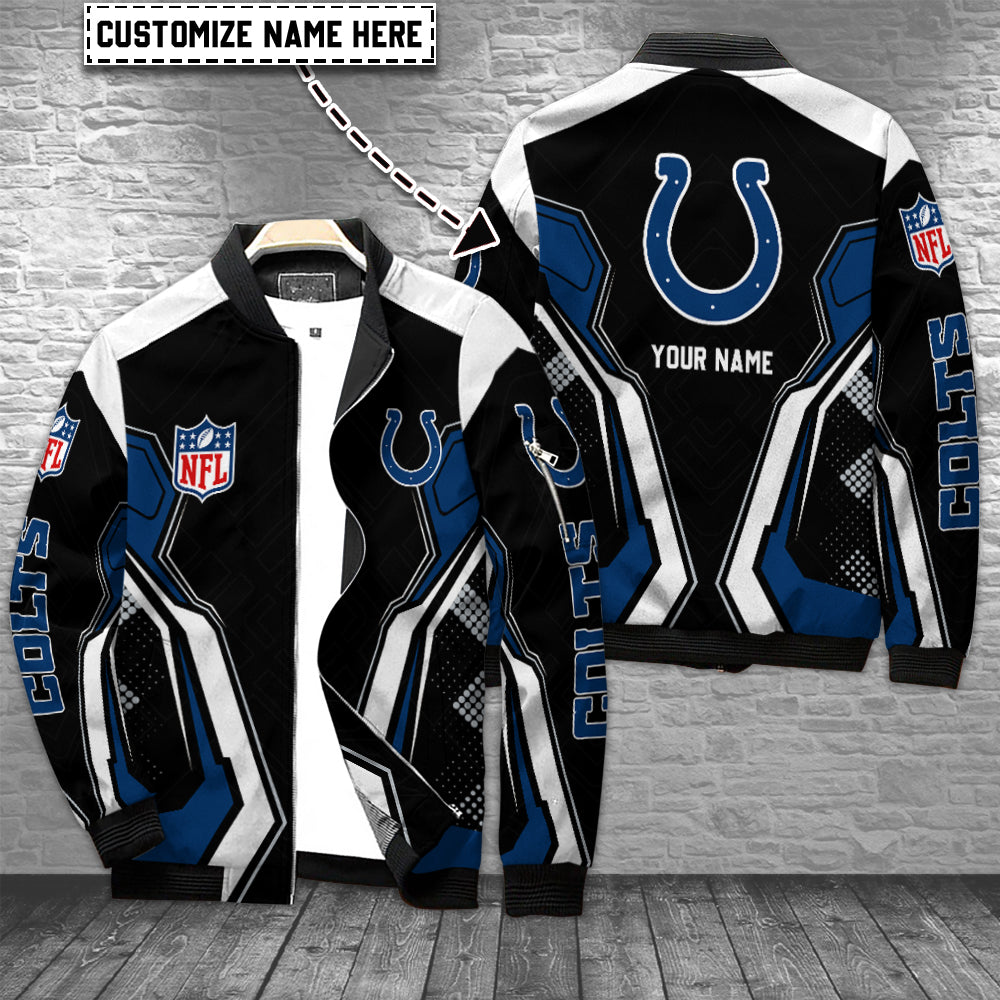 Indianapolis Colts Personalized Bomber Jacket AZCBJ084