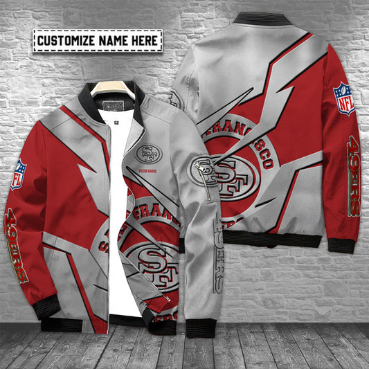San Francisco 49ers Personalized Bomber Jacket AZCBJ089