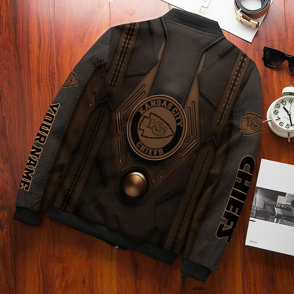Kansas City Chiefs Personalized Bomber Jacket AZCBJ168