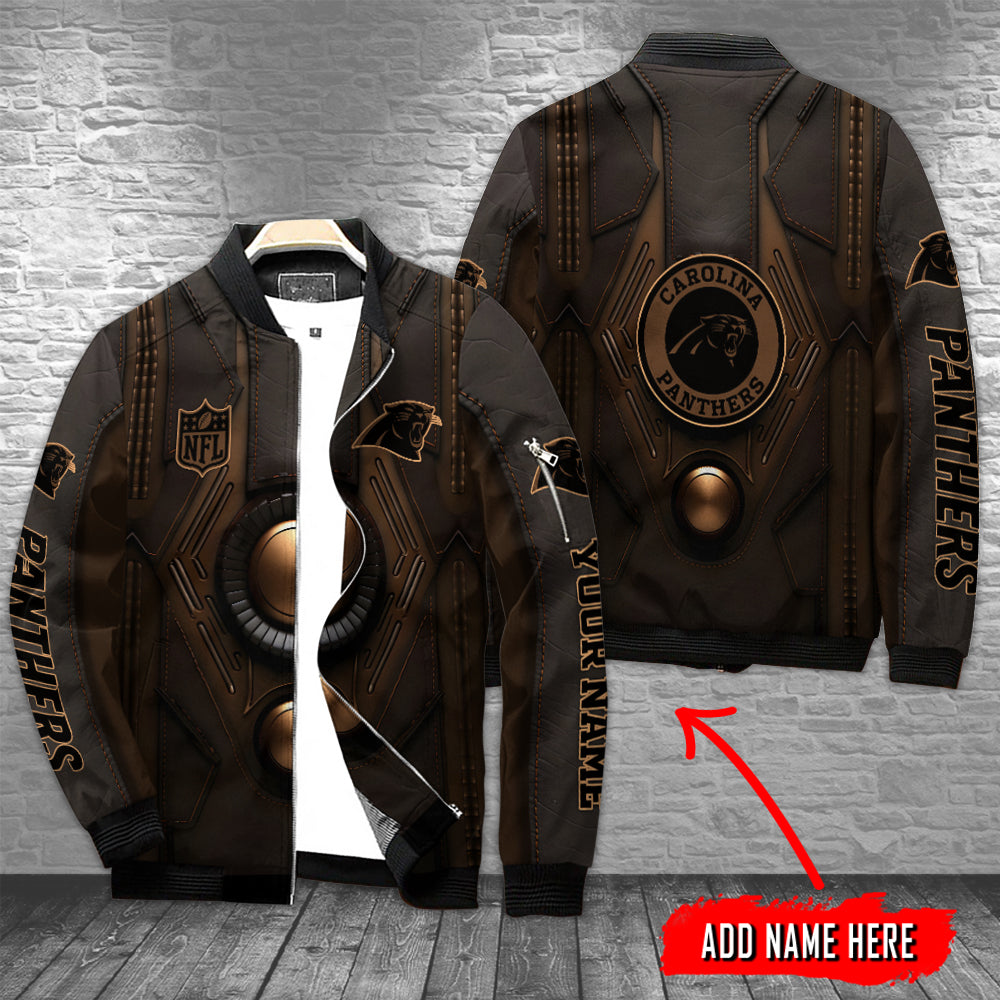 Carolina Panthers Personalized Bomber Jacket AZCBJ181