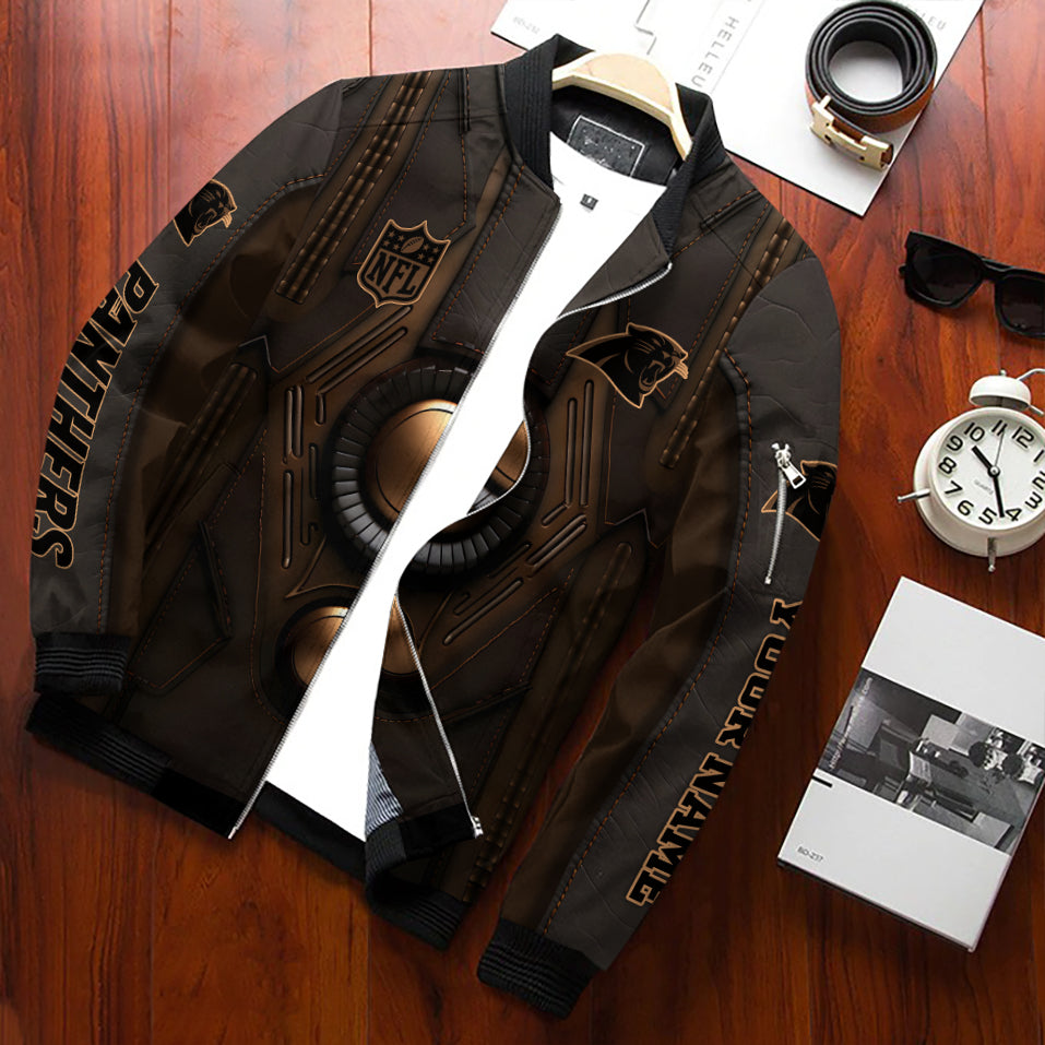 Carolina Panthers Personalized Bomber Jacket AZCBJ181