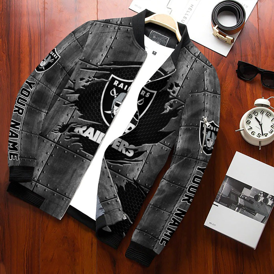 Las Vegas Raiders Personalized Bomber Jacket AZCBJ187