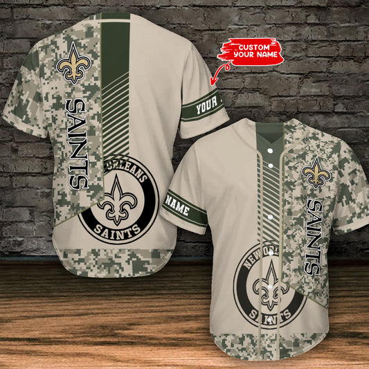 New Orleans Saints Personalized Baseball Jersey AZC04