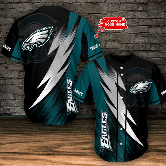 Philadelphia Eagles Personalized Baseball Jersey AZC20