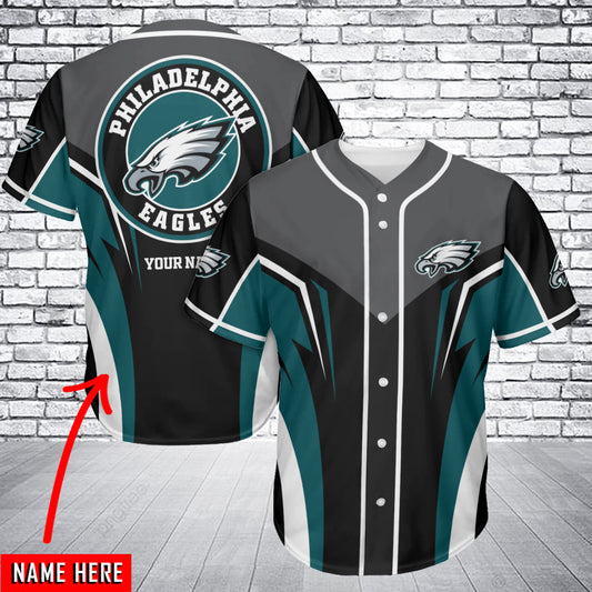 Philadelphia Eagles Personalized Baseball Jersey AZC26