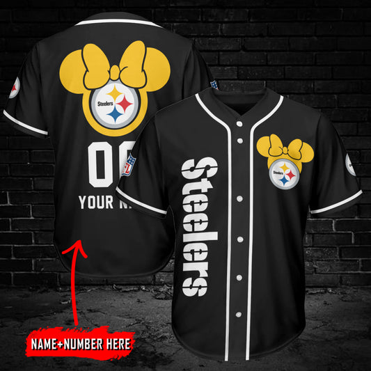 Pittsburgh Steelers Personalized Baseball Jersey AZC33