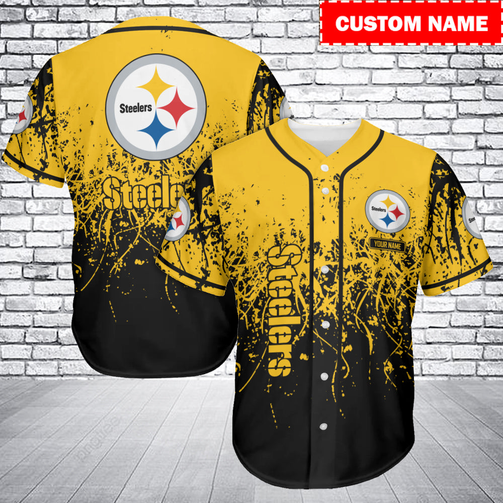 Pittsburgh Steelers Personalized Baseball Jersey AZC39