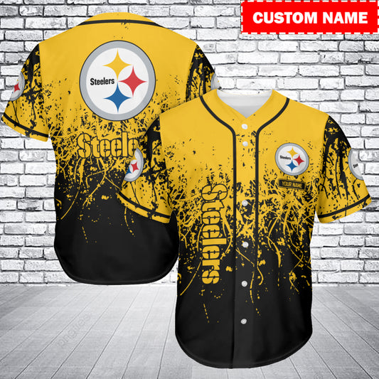 Pittsburgh Steelers Personalized Baseball Jersey AZC39