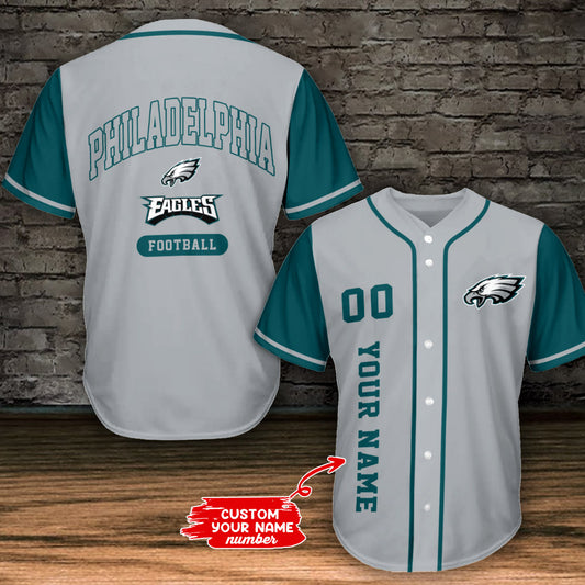Philadelphia Eagles Personalized Baseball Jersey AZC41