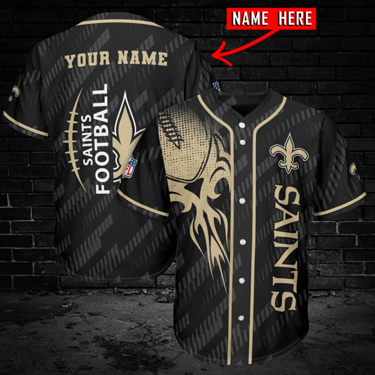 New Orleans Saints Personalized Baseball Jersey AZC49