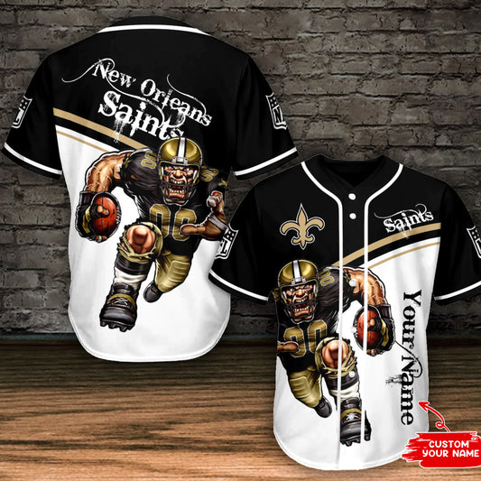 New Orleans Saints Personalized Baseball Jersey AZCBJS061