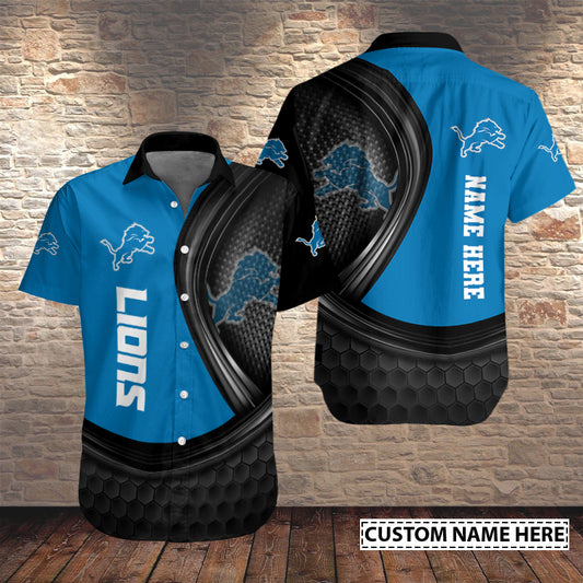 Detroit Lions Personalized Button Shirt AZC05