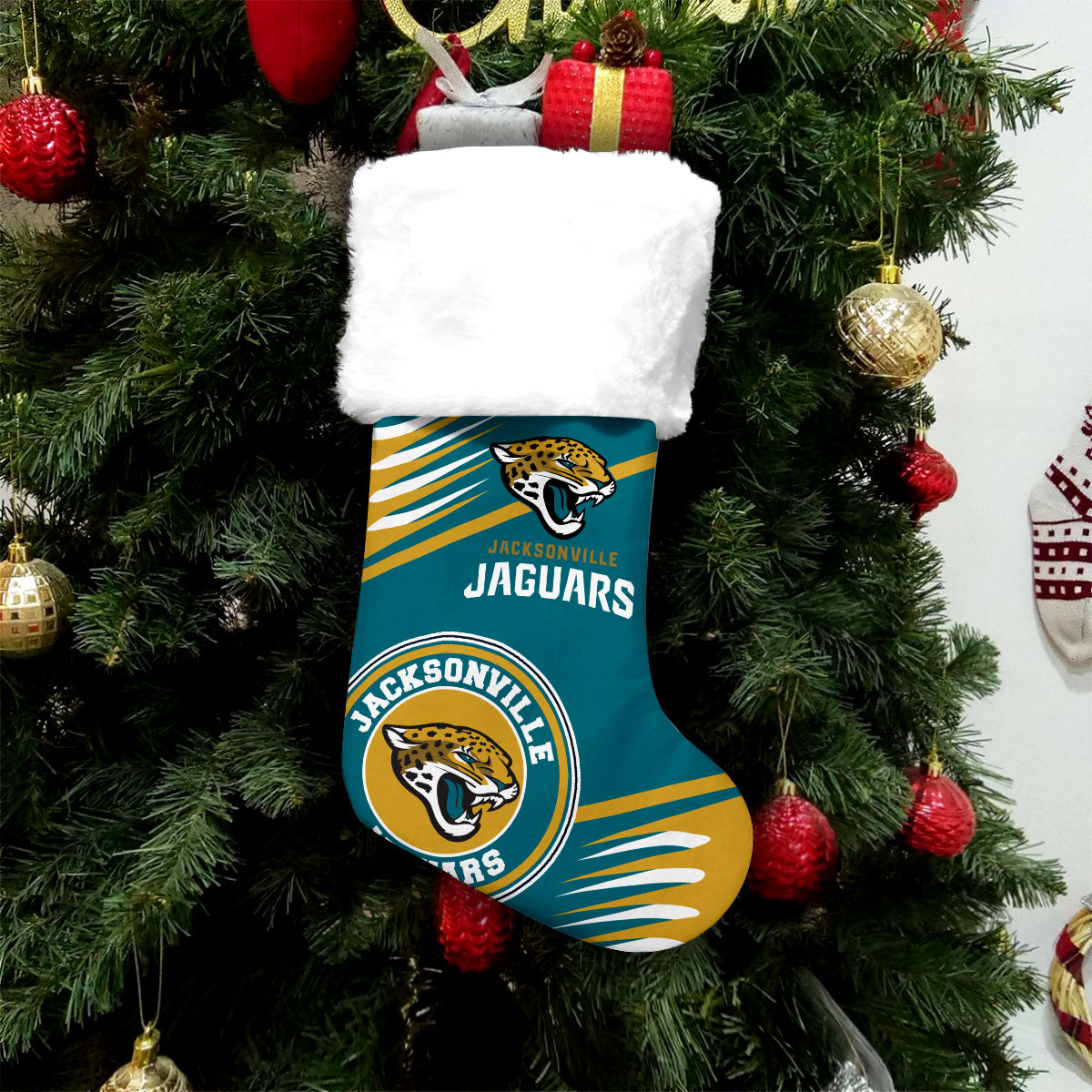 Jacksonville Jaguars Personalized Christmas Socks AZCCRMS003