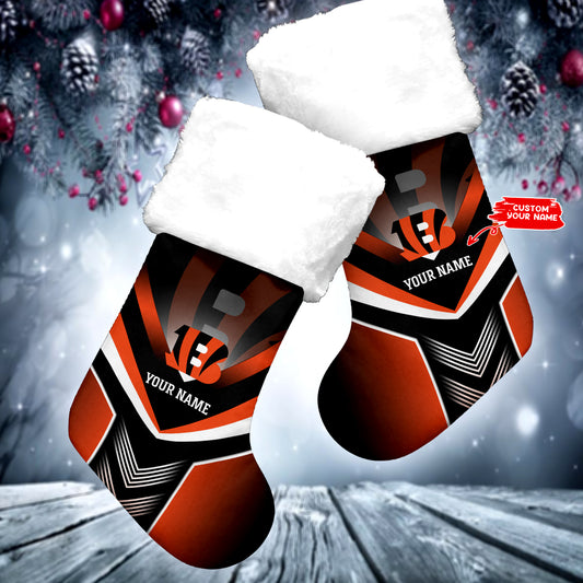 Cincinnati Bengals Personalized Christmas Socks AZCCRMS013