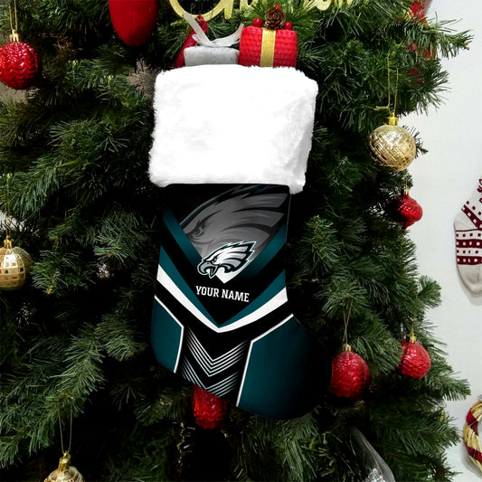 Philadelphia Eagles Personalized Christmas Socks AZCCRMS017