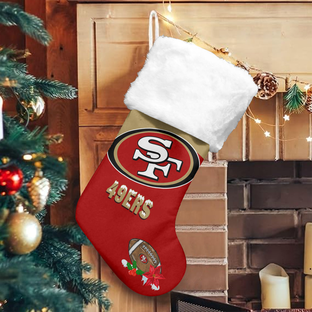 San Francisco 49ers Christmas Socks AZCCRMS033