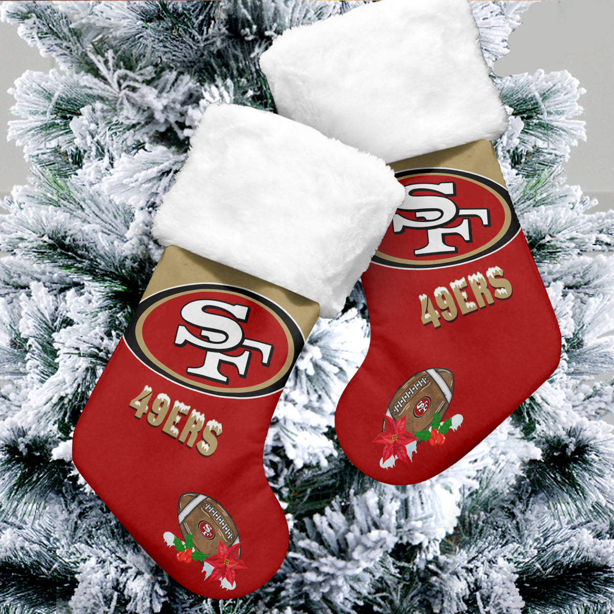 San Francisco 49ers Christmas Socks AZCCRMS033