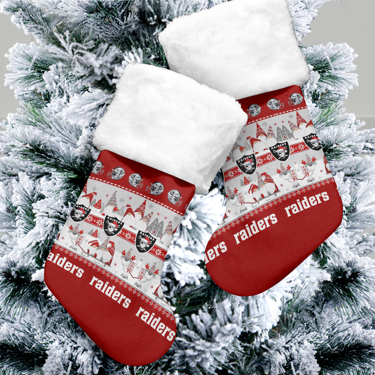 Las Vegas Raiders Christmas Socks AZCCRMS041