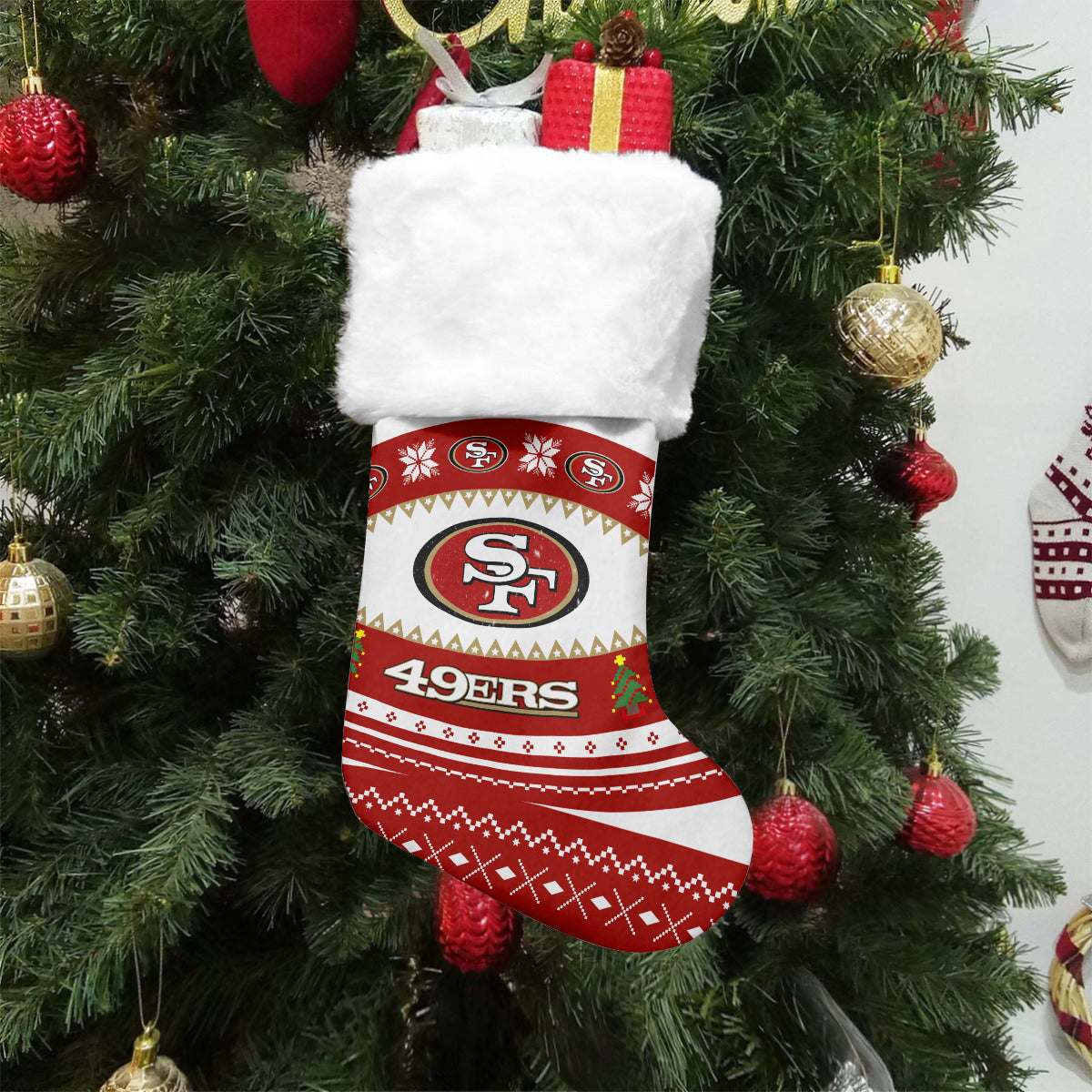 San Francisco 49ers Christmas Socks AZCCRMS048