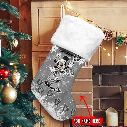Las Vegas Raiders Personalized Christmas Socks AZCCRMS059