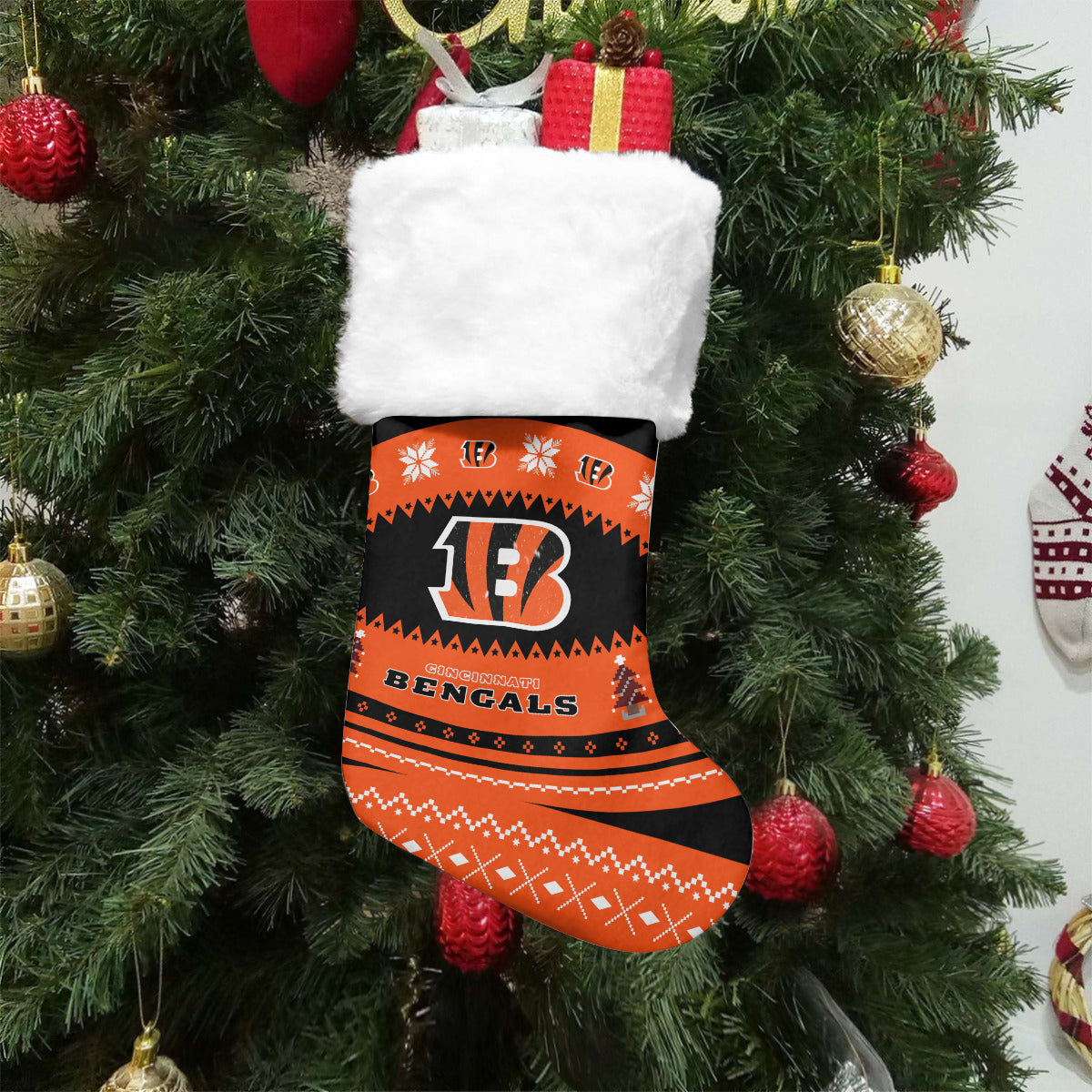 Cincinnati Bengals Christmas Socks AZCCRMS067