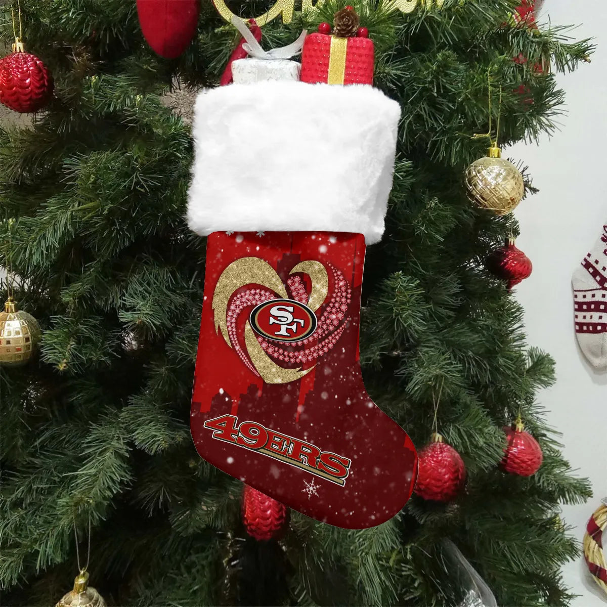San Francisco 49ers Christmas Socks AZCCRMS072