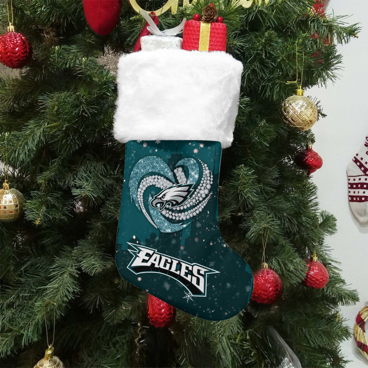 Philadelphia Eagles Christmas Socks AZCCRMS074
