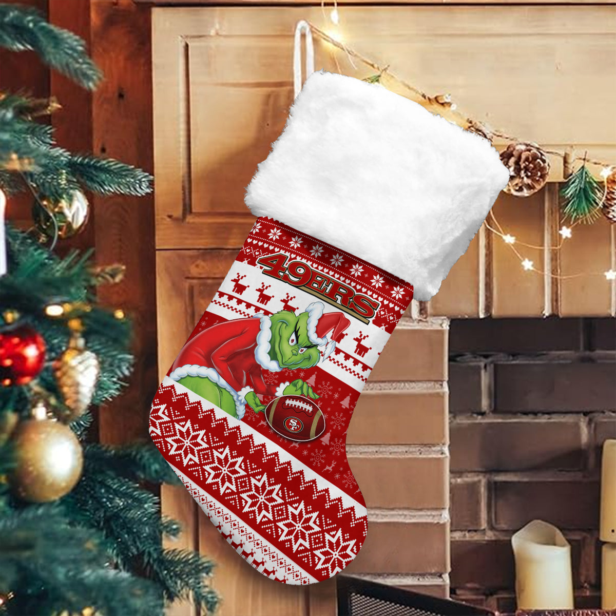 San Francisco 49ers Christmas Socks AZCCRMS076