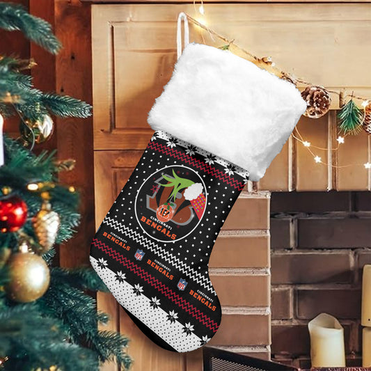 Cincinnati Bengals Christmas Socks AZCCRMS077