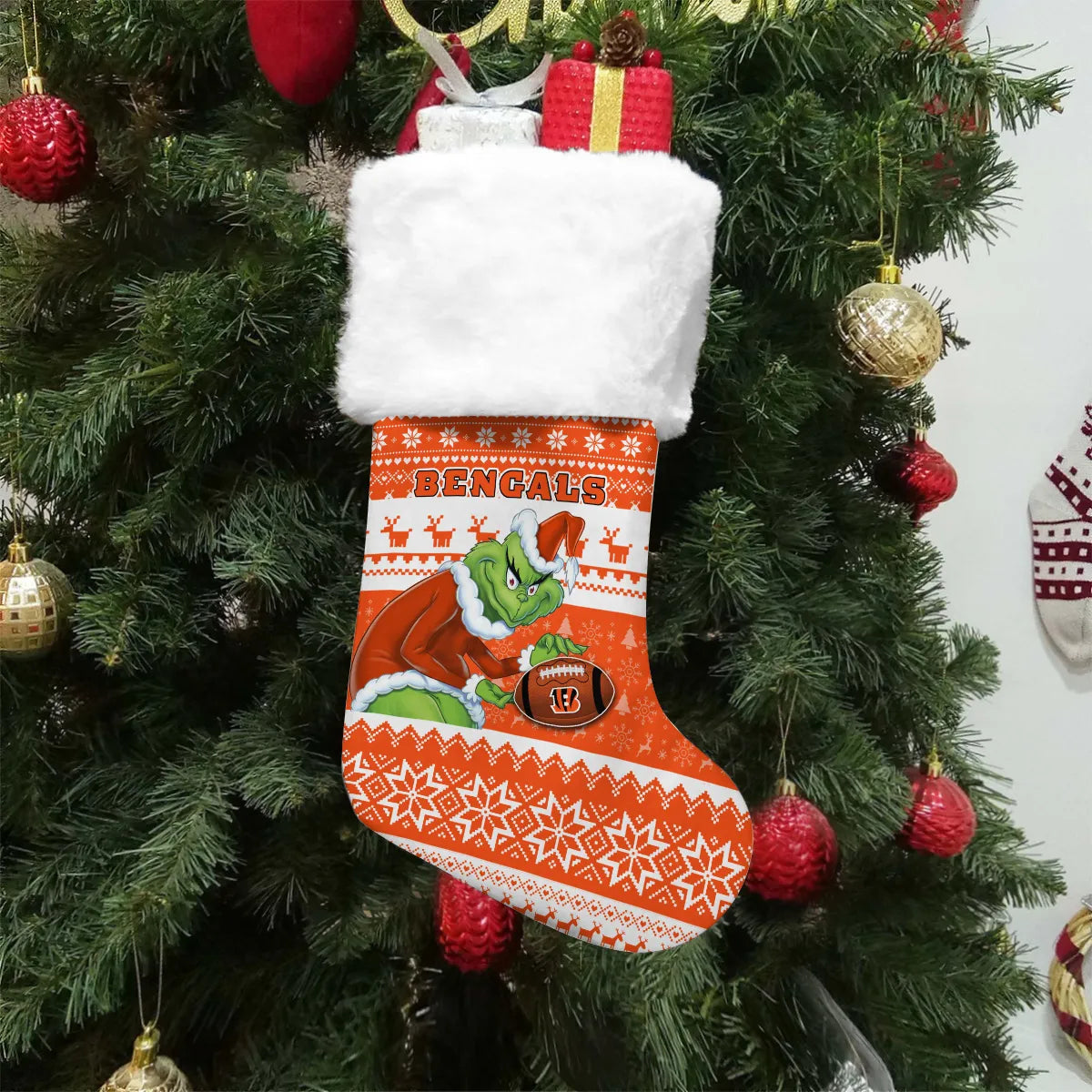 Cincinnati Bengals Christmas Socks AZCCRMS078