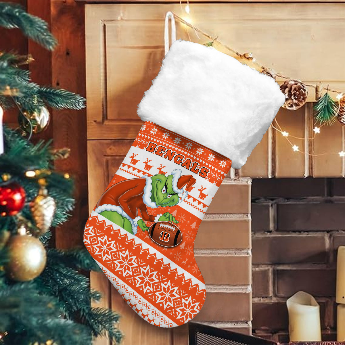 Cincinnati Bengals Christmas Socks AZCCRMS078