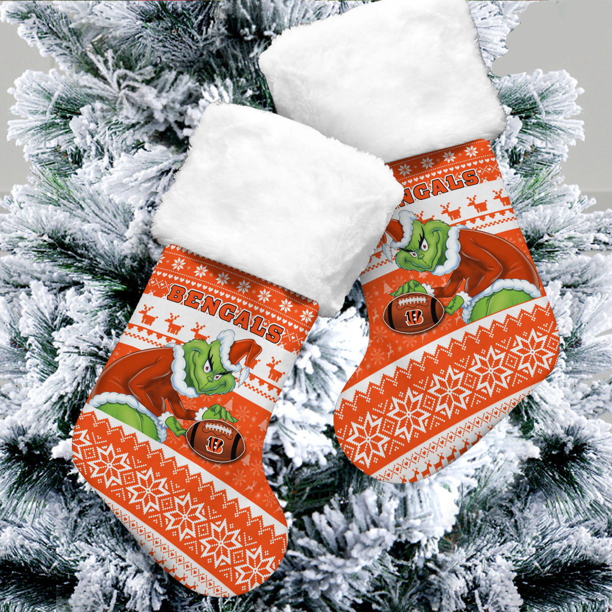 Cincinnati Bengals Christmas Socks AZCCRMS078