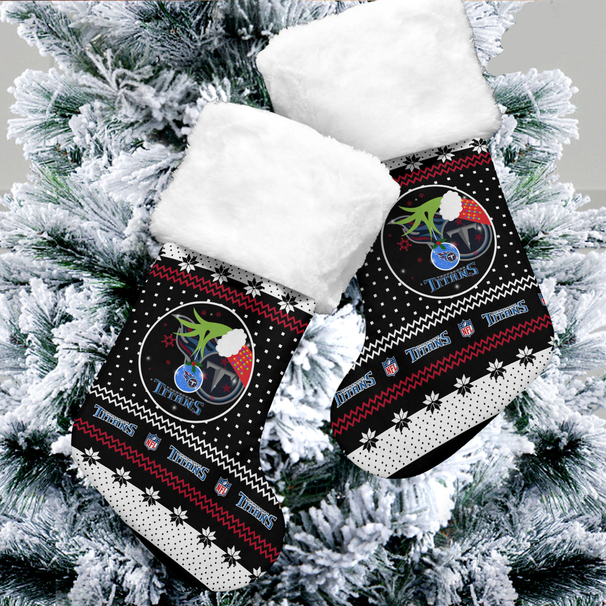 Tennessee Titans Christmas Socks AZCCRMS081