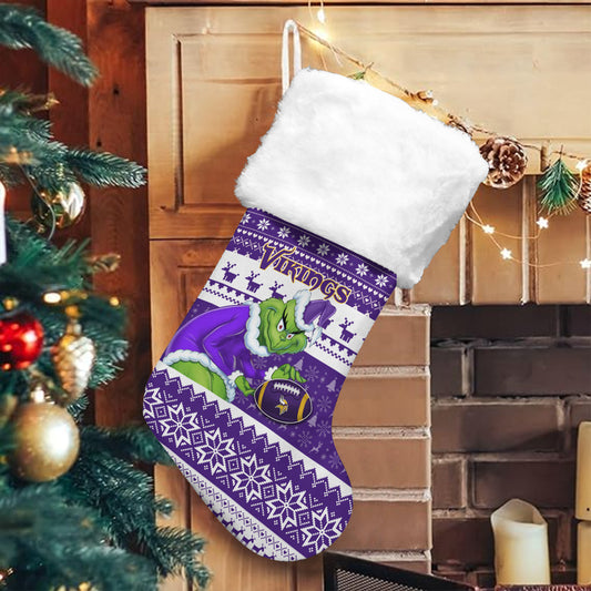 Minnesota Vikings Christmas Socks AZCCRMS082