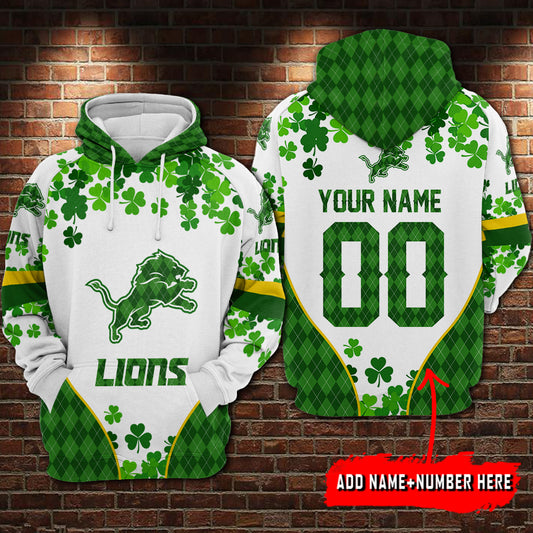 Detroit Lions Personalized St. Patrick’s Day Hoodie AZCHD253