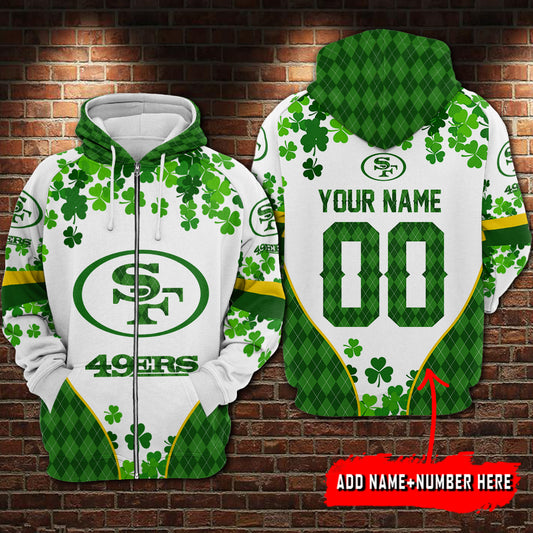 San Francisco 49ers Personalized St. Patrick’s Day Hoodie AZCHD255