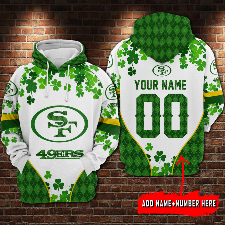 San Francisco 49ers Personalized St. Patrick’s Day Hoodie AZCHD255