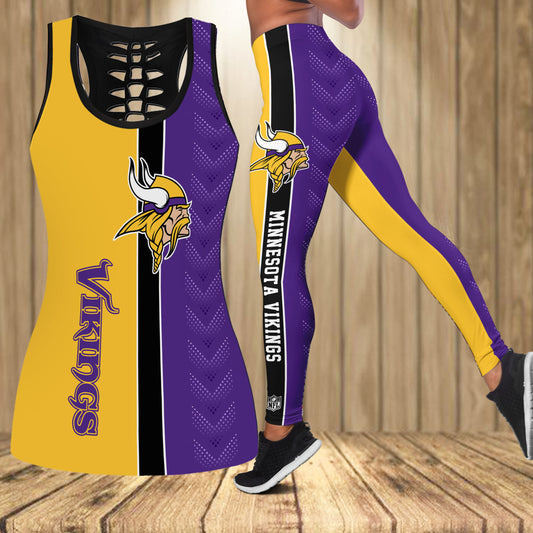 Minnesota Vikings Combo Tank Top And Leggings AZCLG036-AZCTT036
