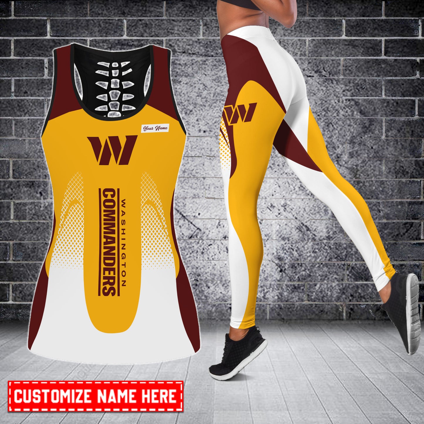 Washington Commanders Personalized Combo Tank Top And Leggings AZCLG038+AZCTT038