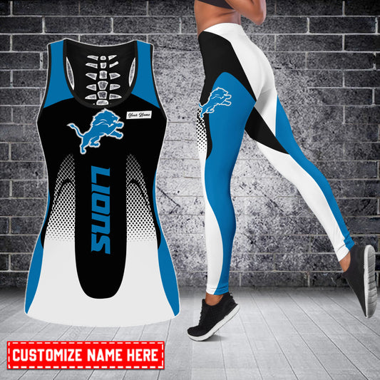 Detroit Lions Personalized Combo Tank Top And Leggings AZCLG040+AZCTT040