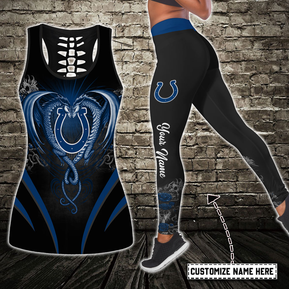 Indianapolis Colts Personalized Combo Tank Top And Leggings AZCLG047+AZCTT047