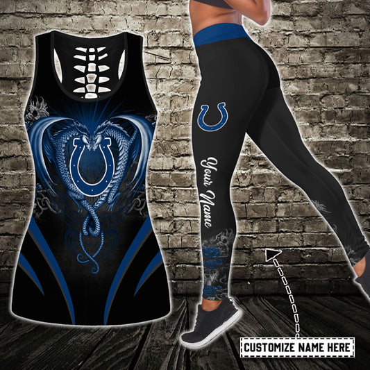 Indianapolis Colts Personalized Combo Tank Top And Leggings AZCLG047+AZCTT047