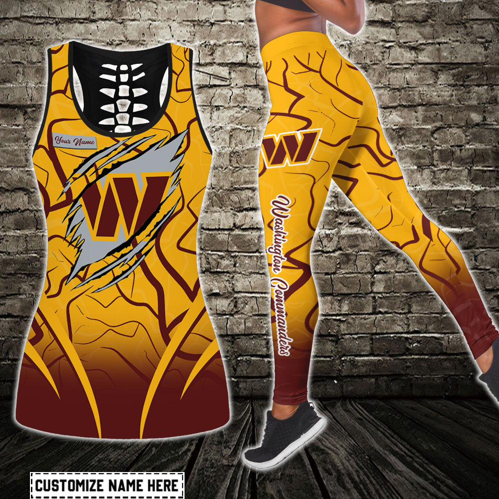 Washington Commanders Personalized Combo Tank Top And Leggings AZCLG049+AZCTT049