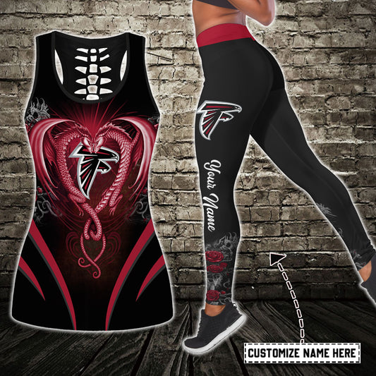 Atlanta Falcons Personalized Combo Tank Top And Leggings AZCLG050+AZCTT050