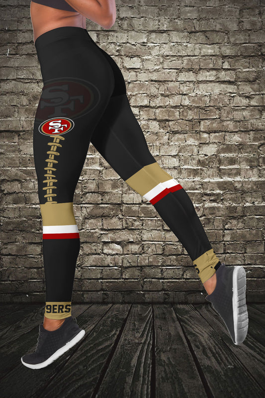 San Francisco 49ers Personalized Combo Croptop Hoodie And Leggings AZCLG077+AZC2CHD077